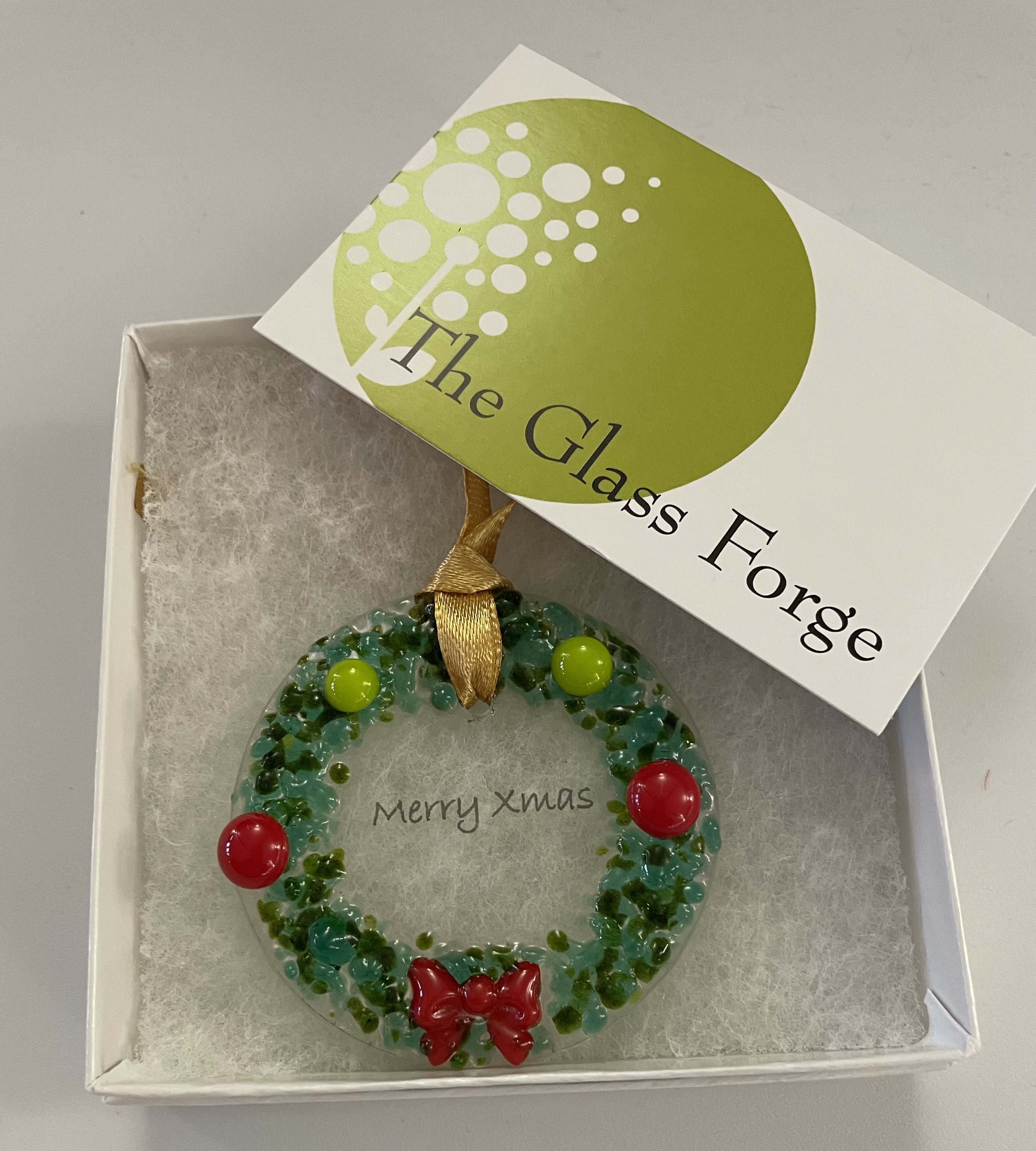 Wreath Fused Glass