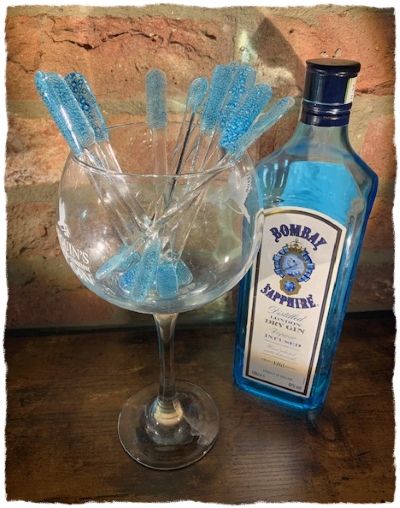 Swizzle Stick Drink Stirrers - Light Blue